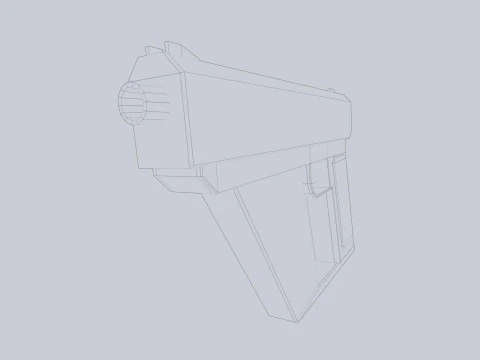 最小手枪 3D 模型