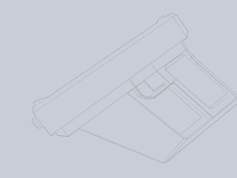 Minimal pistol Model 3D