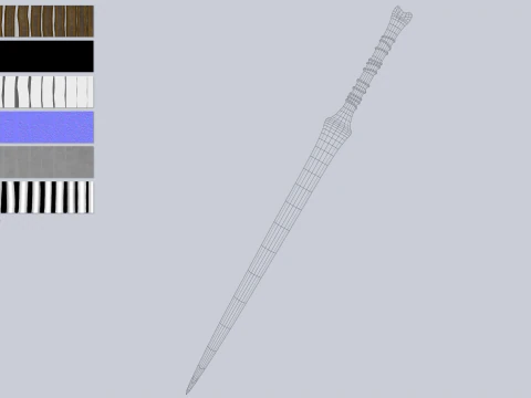 Bone blade 3D Model