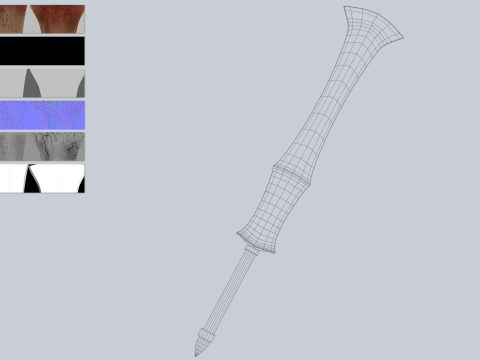 Bone blade Modelo 3D
