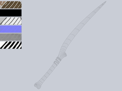 Bone blade 3D Model