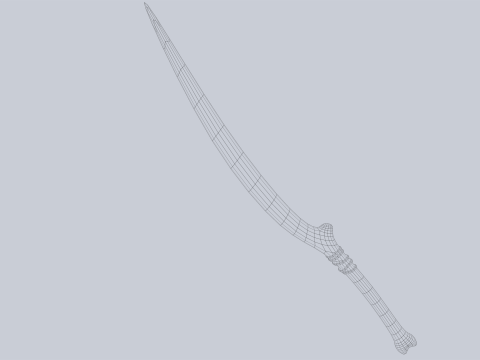 Bone blade 3D Model