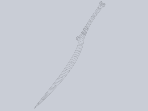 Bone blade 3D Model