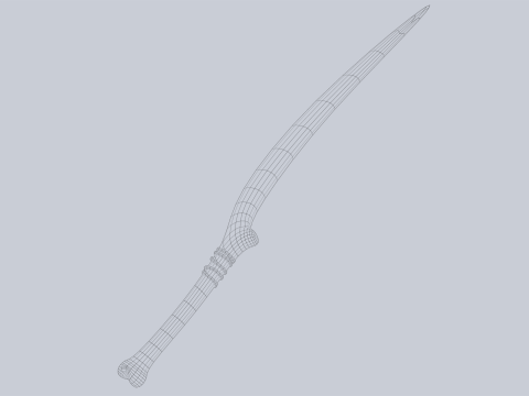 Bone blade 3D Model