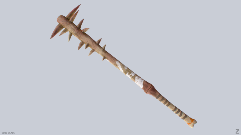 Bone blade 3D Модель .c4d .max .obj .3ds .fbx .stl .blend 