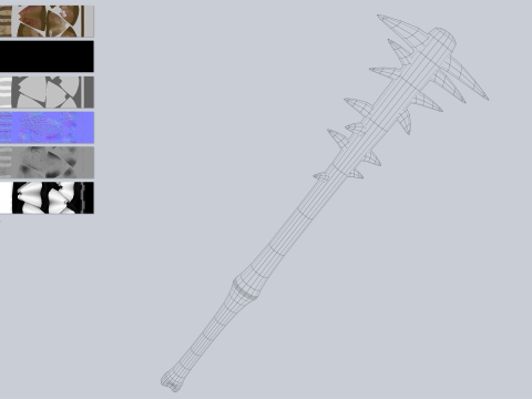 Bone blade 3D Модель