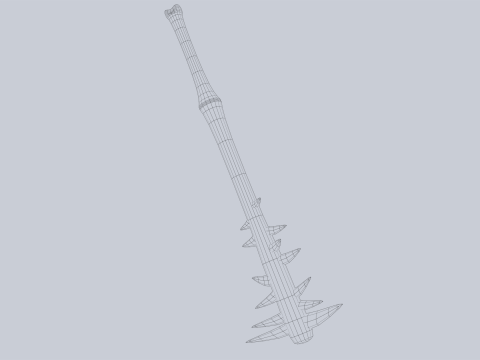 Bone blade 3D Модель