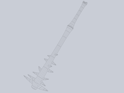 Bone blade 3D Модель