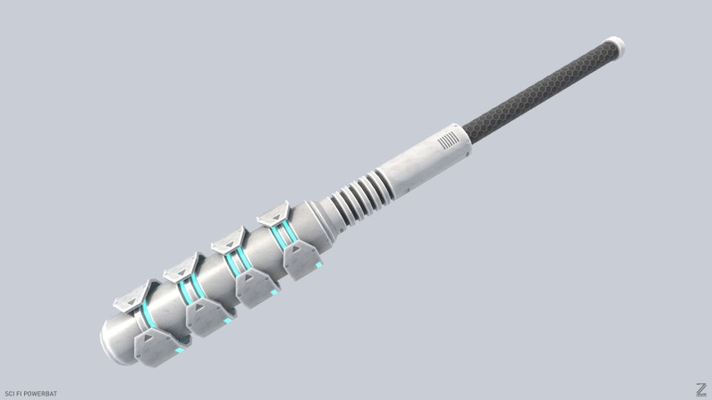 Scifi Powerbat Modelo 3D .c4d .max .obj .3ds .fbx .stl .blend 