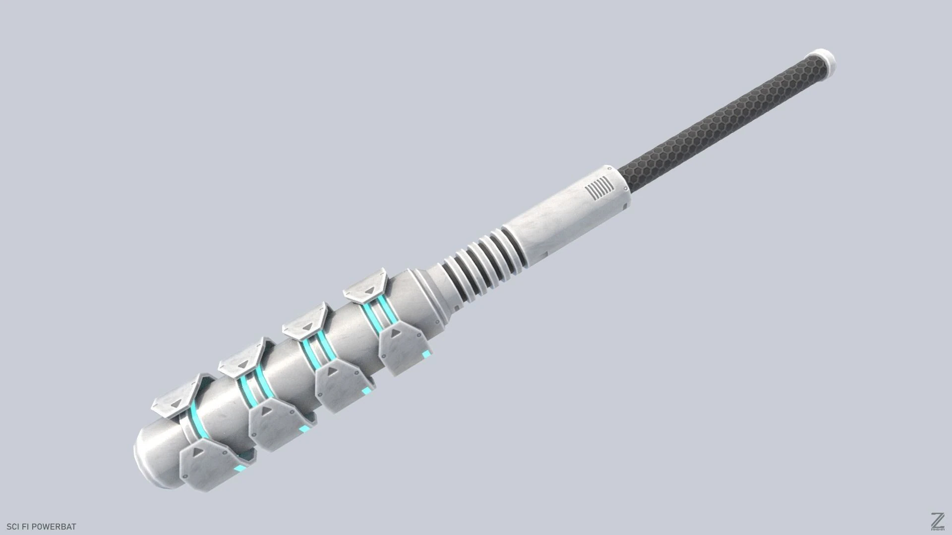 Scifi Powerbat 3D Model .c4d .max .obj .3ds .fbx .stl .blend 