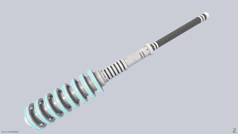 Scifi Powerbat Modelo 3D .c4d .max .obj .3ds .fbx .stl .blend 