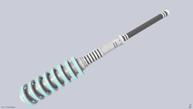 Powerbat fantascientifico Modello 3D .c4d .max .obj .3ds .fbx .stl .blend 