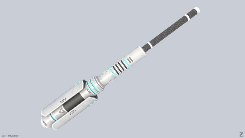 Scifi Powerbat 3D Model .c4d .max .obj .3ds .fbx .stl .blend 