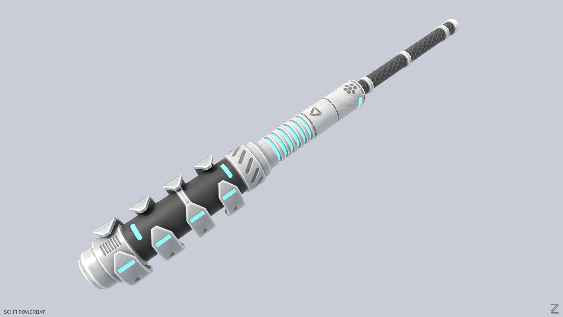 Scifi Powerbat 3D Model .c4d .max .obj .3ds .fbx .stl .blend 