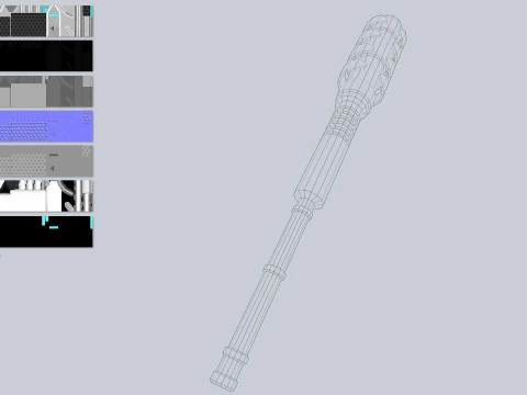 Scifi Powerbat 3D Model