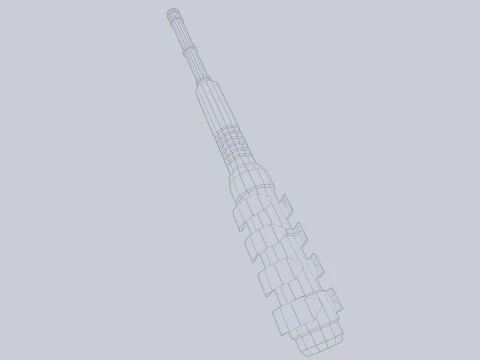 Scifi Powerbat 3D Model
