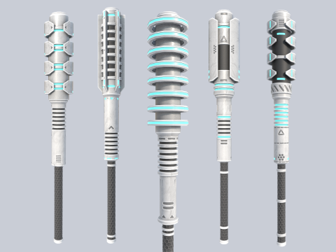Scifi Powerbat collection 3D Model