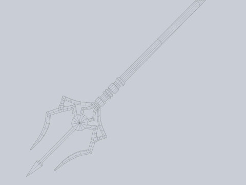 Fantasy trident Modèle 3D