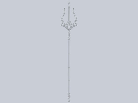 Fantasy trident Modèle 3D