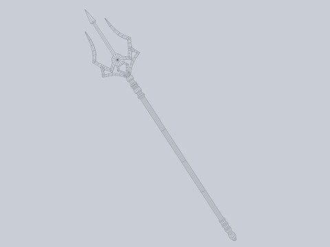 Fantasy trident Modèle 3D
