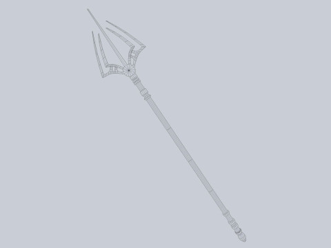 Fantasy trident 3Dモデル