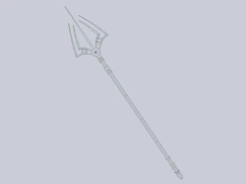 Fantasy trident 3D Model