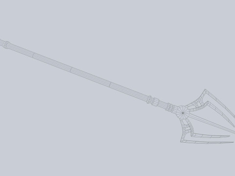 Fantasy trident 3Dモデル