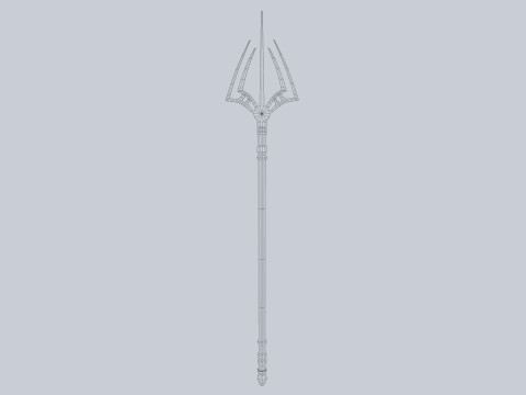 Fantasy trident 3Dモデル