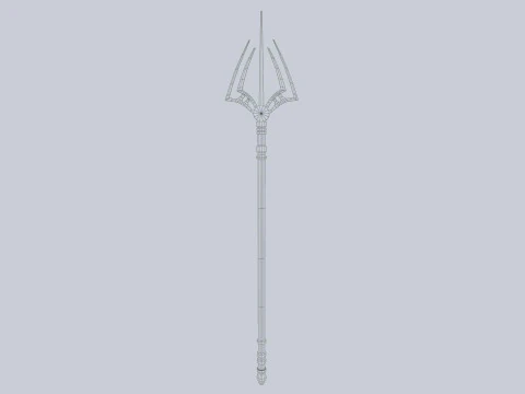 Fantasy trident 3D Model
