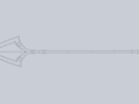 Fantasy trident 3Dモデル