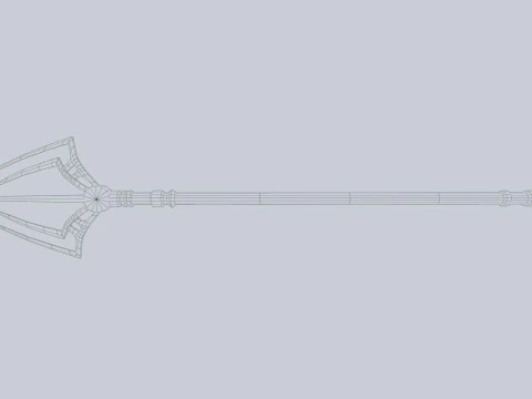 Fantasy trident 3D Model