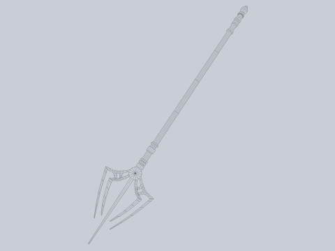 Fantasy trident 3Dモデル