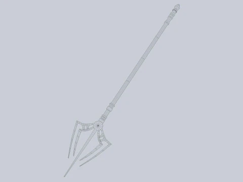 Fantasy trident 3D Model