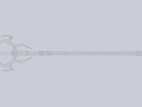 Fantasy trident 3D Model