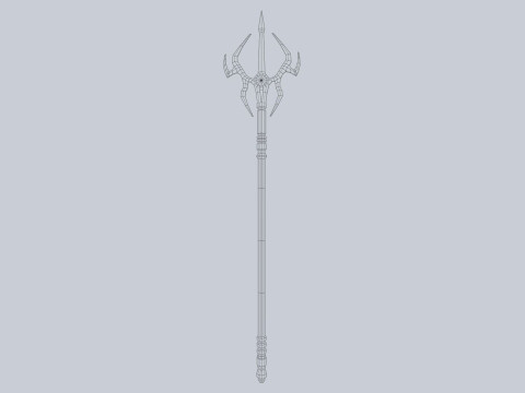 Fantasy trident 3D मॉडल