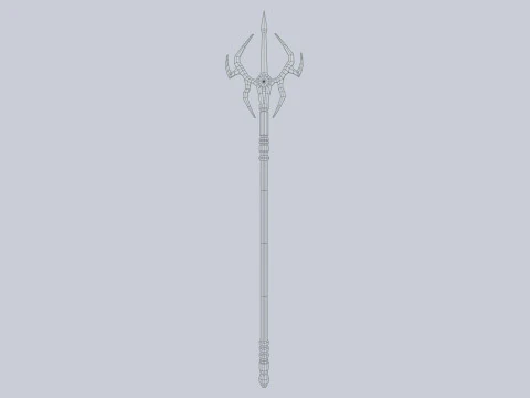 Fantasy trident 3D Model