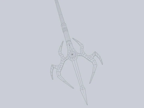 Fantasy trident 3D Model