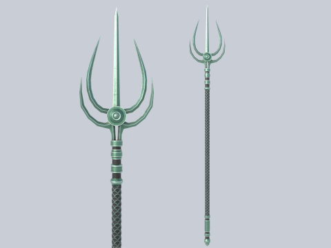 Fantasy trident 3D 模型