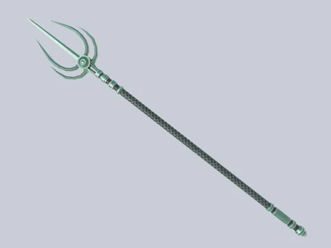 Fantasy-Dreizack 3D Modell