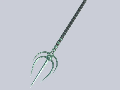 Fantasy-Dreizack 3D Modell