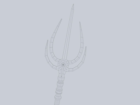 Fantasy trident 3D मॉडल