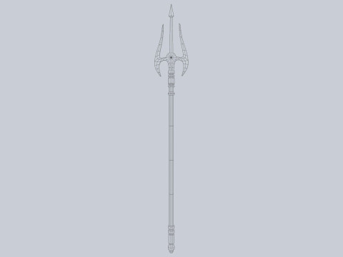Fantasy trident 3D Model