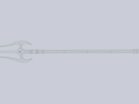 Fantasy trident 3D Model