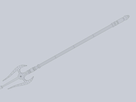 Fantasy trident 3D Model