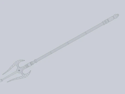 Fantasy trident 3D Model