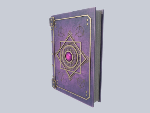 Fantasy book Model 3D