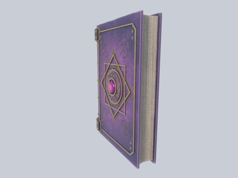 Fantasy book Model 3D