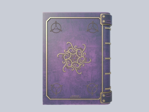 Fantasy book Model 3D