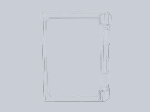 Fantasy book Model 3D