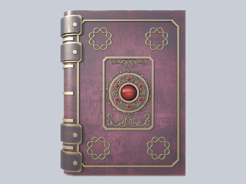 Fantasy book 3D Model